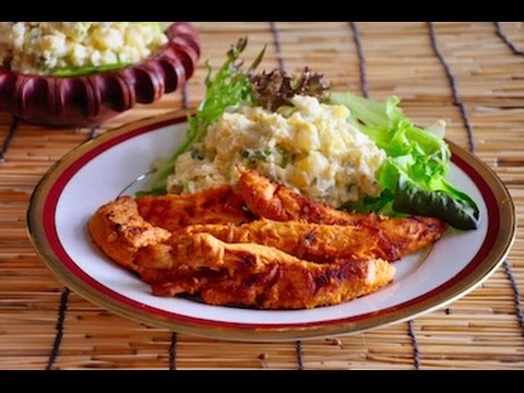 American Potato Salad ( with Smoky Grilled Chicken Tenders)