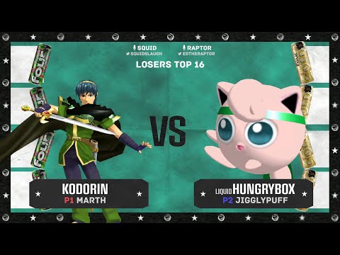 FOUR LOKO FIGHT NIGHT Hungrybox (Jigglypuff) VS Marth (Kodorin) Losers top 16