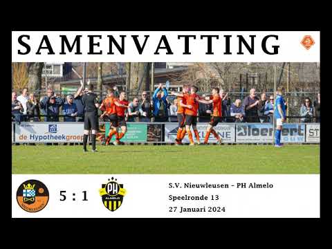 Samenvatting S.V. Nieuwleusen 1 - PH Almelo 1