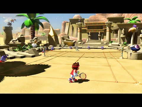 Mario Tennis Aces 🎾 Walkthrough - Bask Ruins & Temple of Bask (1080p60HD)