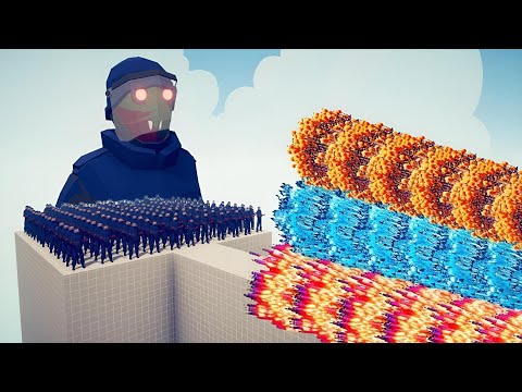 100x SWAT ZOMBIES vs EVERY GOD | Totally Accurate Battle Simulator TABS