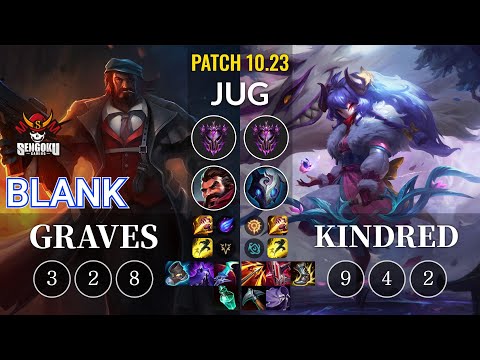 SG Blank Graves vs Kindred Jungle - KR Patch 10.23