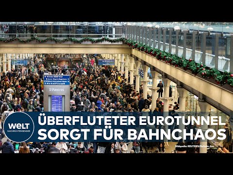 HOCHWASSER: Überflutete Bahntunnel nahe London legen Eurostar-Züge lahm