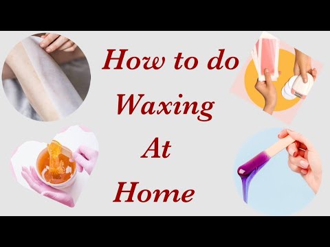 WAXING AT HOME😌🙃