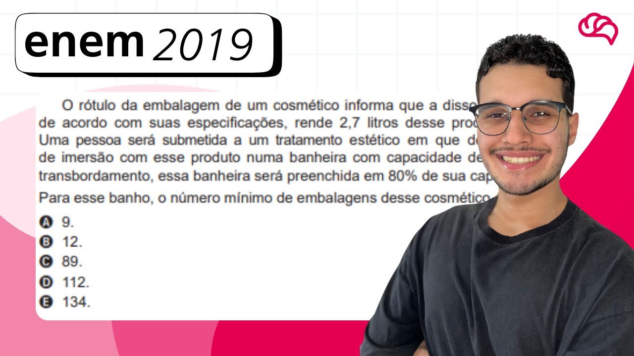 Resolução em Vídeo — Questão 148 ENEM 2019
