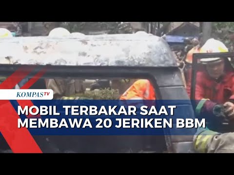 Mobil Pembawa 20 Jeriken BBM Terbakar di Bandung, Api Berhasil Dipadamkan Setelah 2 Jam