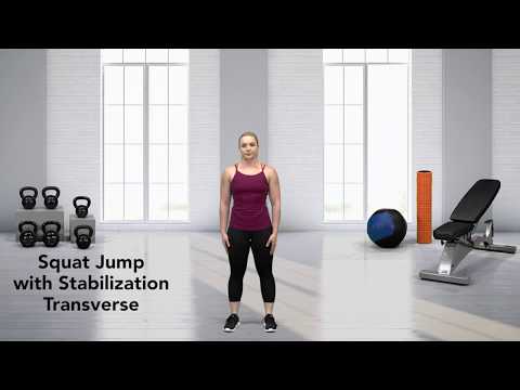 How to do a Squat Jump with Stabilization Transverse