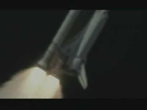 STS-114 Aerial view of space shuttle Discovery launch from WB-57 aircraft