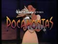 Pocahontas Disney Movie TV Spot 1995