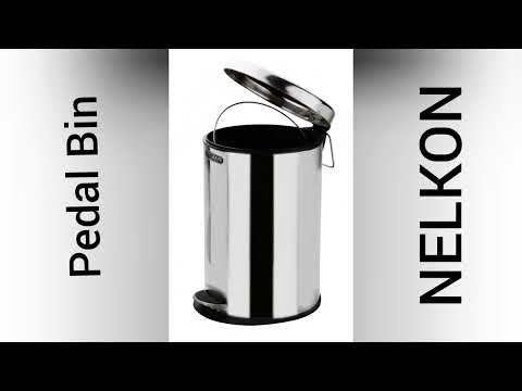 Nelkon Steel Pedal Dustbin - Plain