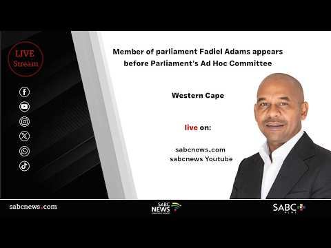 Member of Parliament Fadiel Adams appears before Parliament’s Ad Hoc Committee | 04 March 2026
