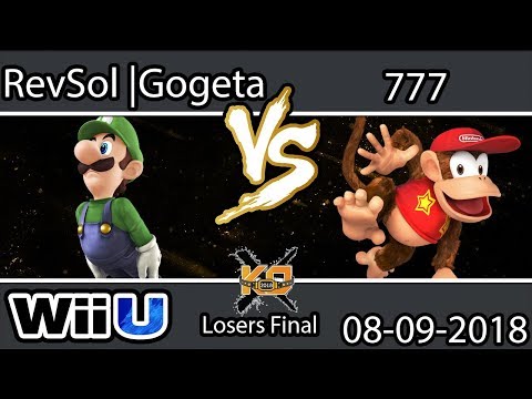 KO2018 Smash Wii U (LF) - 777 (Diddy Kong) vs. RevSol|Gogeta (Luigi)