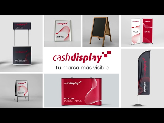 Vídeo relacionado con CASHDISPLAY Expositor Publicitario Exterior con Patas | Marco de Aluminio de 44mm | Soporte Doble Cara | Expositor Publicitario Antideslumbrante para Anuncios en Exterior | 700x1000mm, Gris