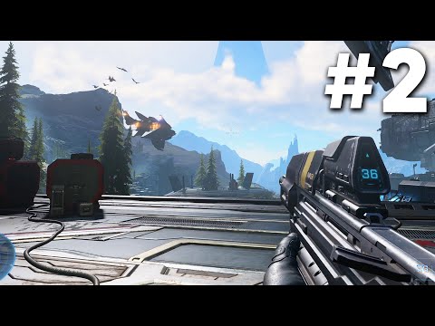 HALO INFINITE Early Gameplay Walkthrough Part 2 - ZETA HALO (CAMPAIGN)