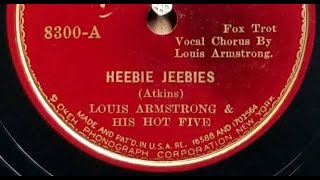"Heebie Jeebies" Louis Armstrong &amp; His Hot Five (1926 jazz scat singing) dropped sheet music = myth