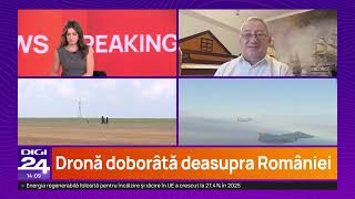 Primele imagini de la locul în care s-a prăbușit drona doborâtă de un avion F-16, în Buzău