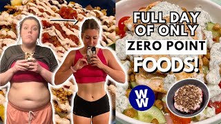 I Ate ONLY Zero Point Foods for a Day | WeightWatchers | What I Eat in a Day For Weight Loss