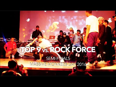 Top 9 vs. Rock Force | Semi Finals | Massive Monkees Day 2016 | #SXSTV