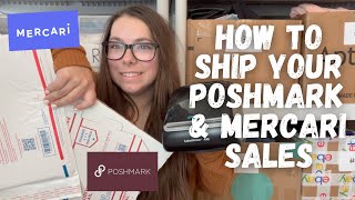 How To Ship Your Poshmark & Mercari Sales + My Favorite Shipping  Supplies | Reselling 101