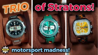 Three stunning Straton Chronos! Quartz or Valjoux for you?