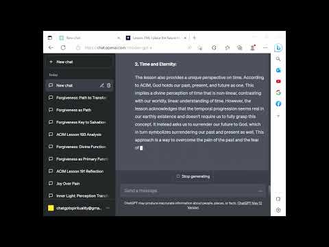ChatGPT Spirituality ACIM Lesson 194 - I place the future in the Hands of God