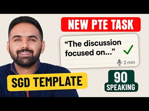 PTE Summarise Group Discussion (New Task): Full Masterclass, Timing, Template & Strategy