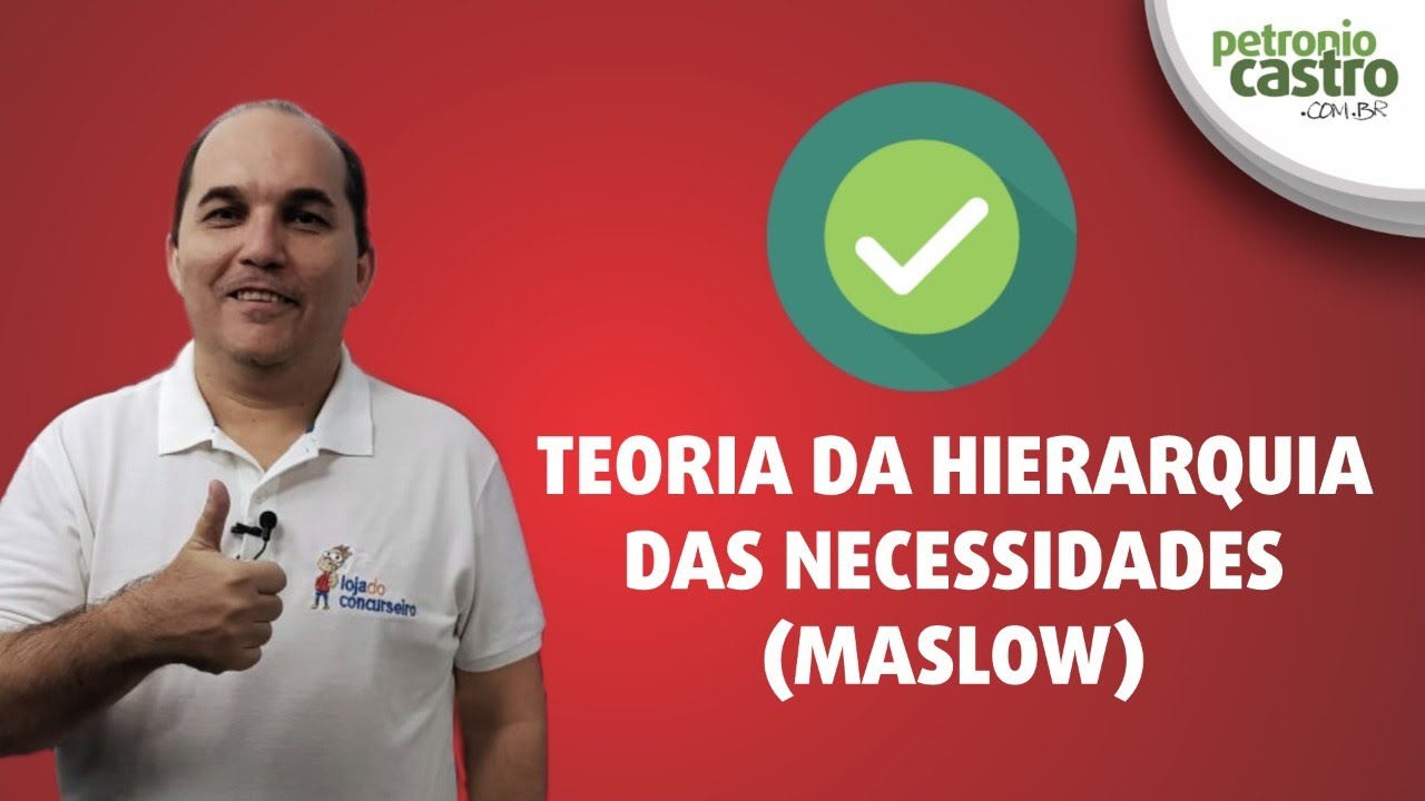 Motivação - Teoria da Hierarquia das Necessidades de Maslow - Petronio Castro