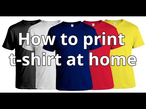 How To Print T-shirt At Home | DIY T-shirt Printing