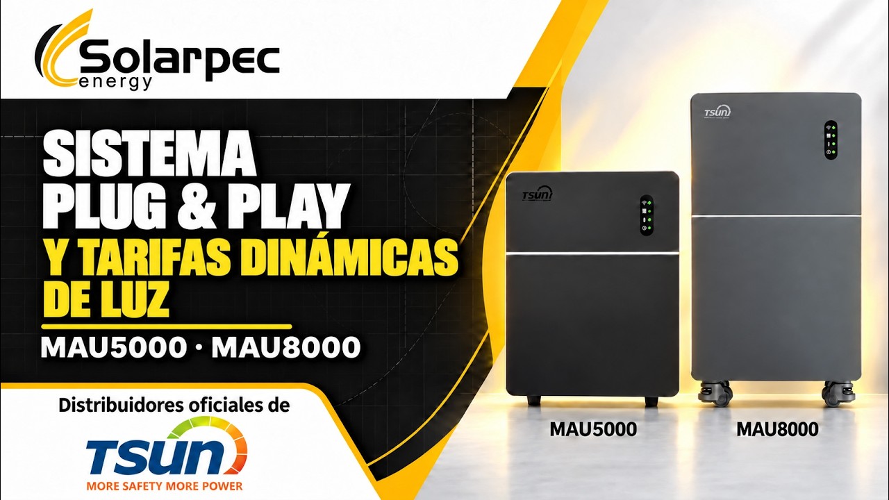 ✅ TSUN MAU5000 y MAU8000: Sistema Plug & Play y tarifas dinámicas de luz