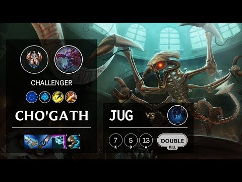 Cho'Gath Jungle vs Nocturne - EUW Challenger Patch 10.7