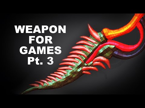 Weapon for Games Part 3 - Retopologize in Zbrush