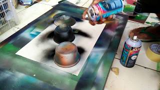 preview picture of video 'Rush Spray Painter.. Tutorial make the moon Black and white'
