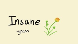 Insane by gnash   - lyrics (Animatic)