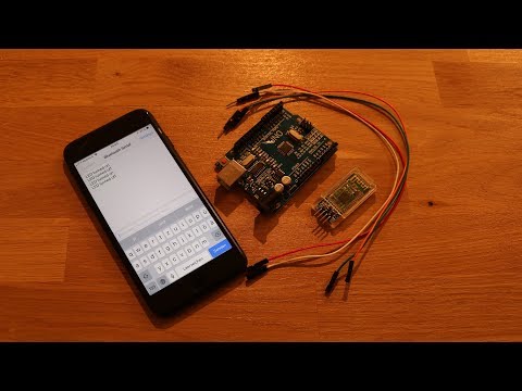 Arduino HC08 Bluetooth Module - LED control with iOS and Android (German)