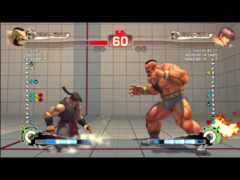 Zangitan [Zangief] vs SmSt6 ACT2 [Guy] SSF4 Arcade Edition
