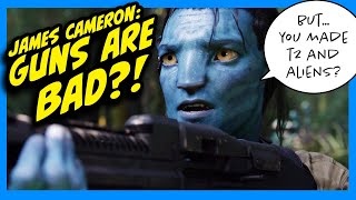 James Cameron CUT GUNS from Avatar 2! Regrets Guns in Terminator?!