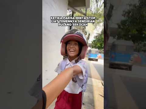 Helm ayah kebawa terus parisa😭