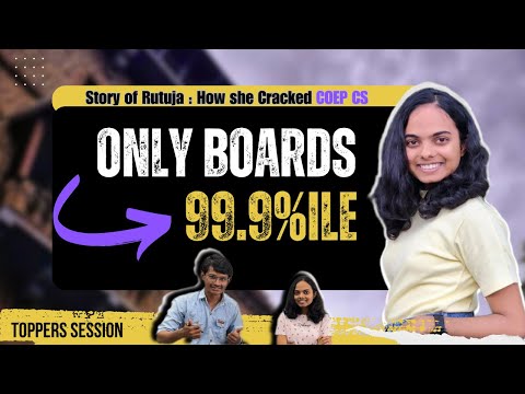 How She Got COEP CS by Studying ONLY for BOARDS 😧🔥!!! Topper's Strategy for 99.9%ile❤️#aadityacoep