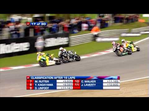 British Superbike 2010: Seeley VS. Easton 2 lap battle - Brands Hatch Indy