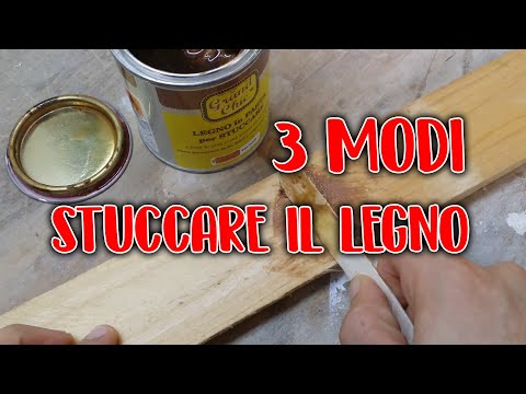 3 MODI DI STUCCARE IL LEGNO FAI DA TE