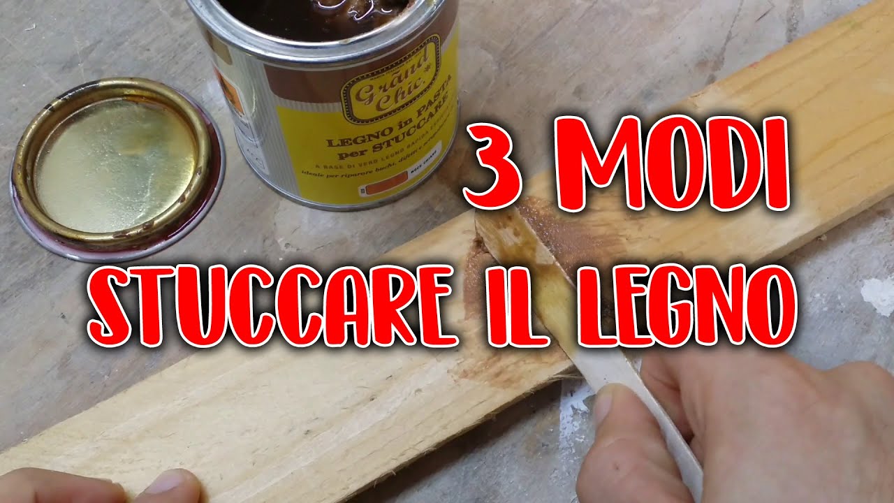 3 MODI DI STUCCARE IL LEGNO FAI DA TE