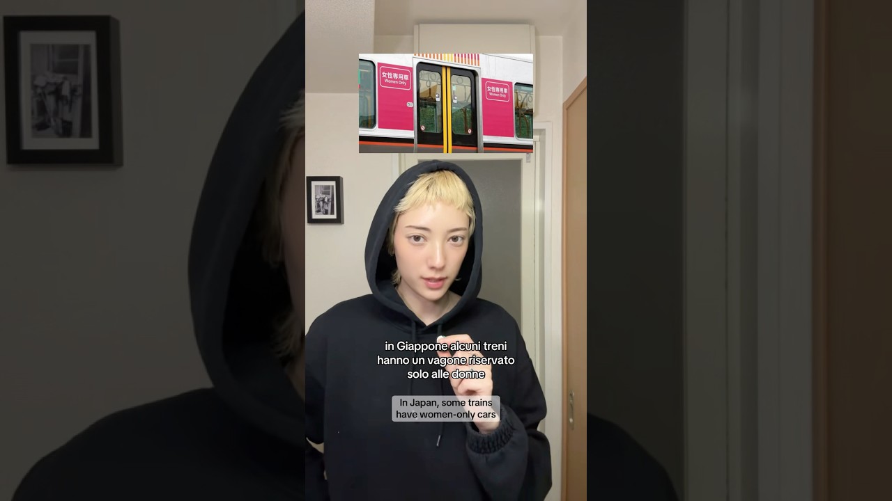 In Giappone alcuni treni hanno il vagone riservato solo alle donne 🚆 #giappone #curiosità