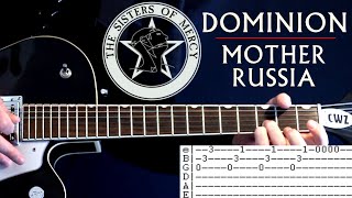 Sisters Of Mercy Dominion Mother Russia Guitar Lesson / Guitar Tabs / Tutorial / Chords / Cover
