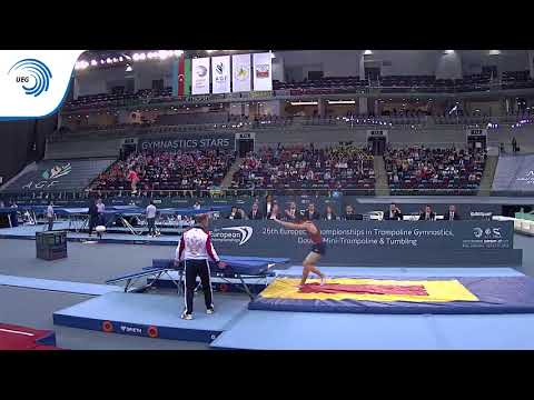 Mikhail Zalomin (RUS) - 2018 Trampoline Europeans, top qualifier DMT