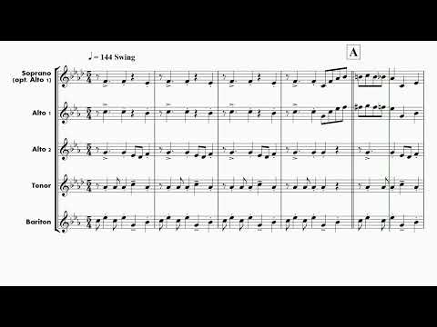 SAXOPHONE QUARTET - TAKE FIVE - (SS/AS) AS TS BS - Barry Molinski