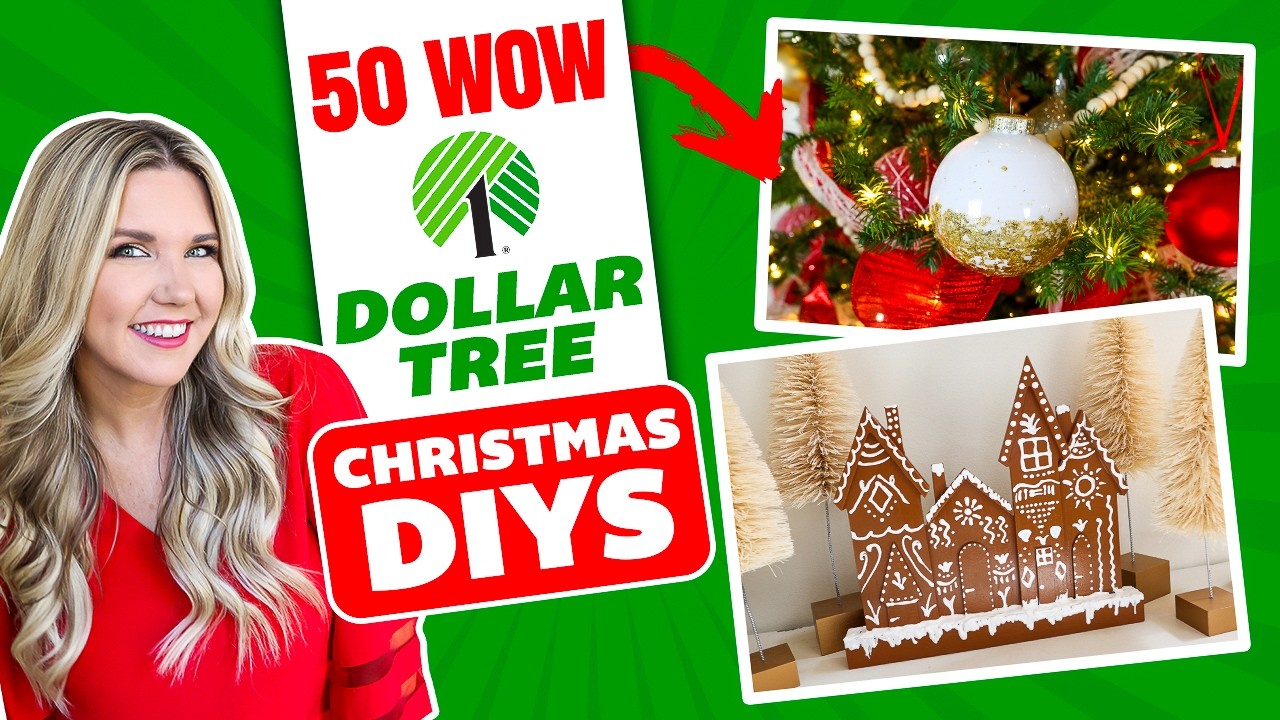 50 AMAZING Dollar Tree Christmas DIYs You NEED To Try!