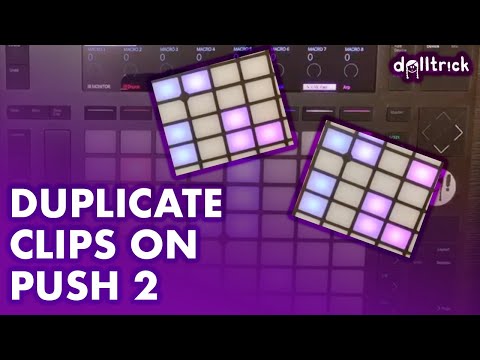 Ableton Push: Duplicate Clips | Push Play! | A Tr!ck A Day with dolltr!ck