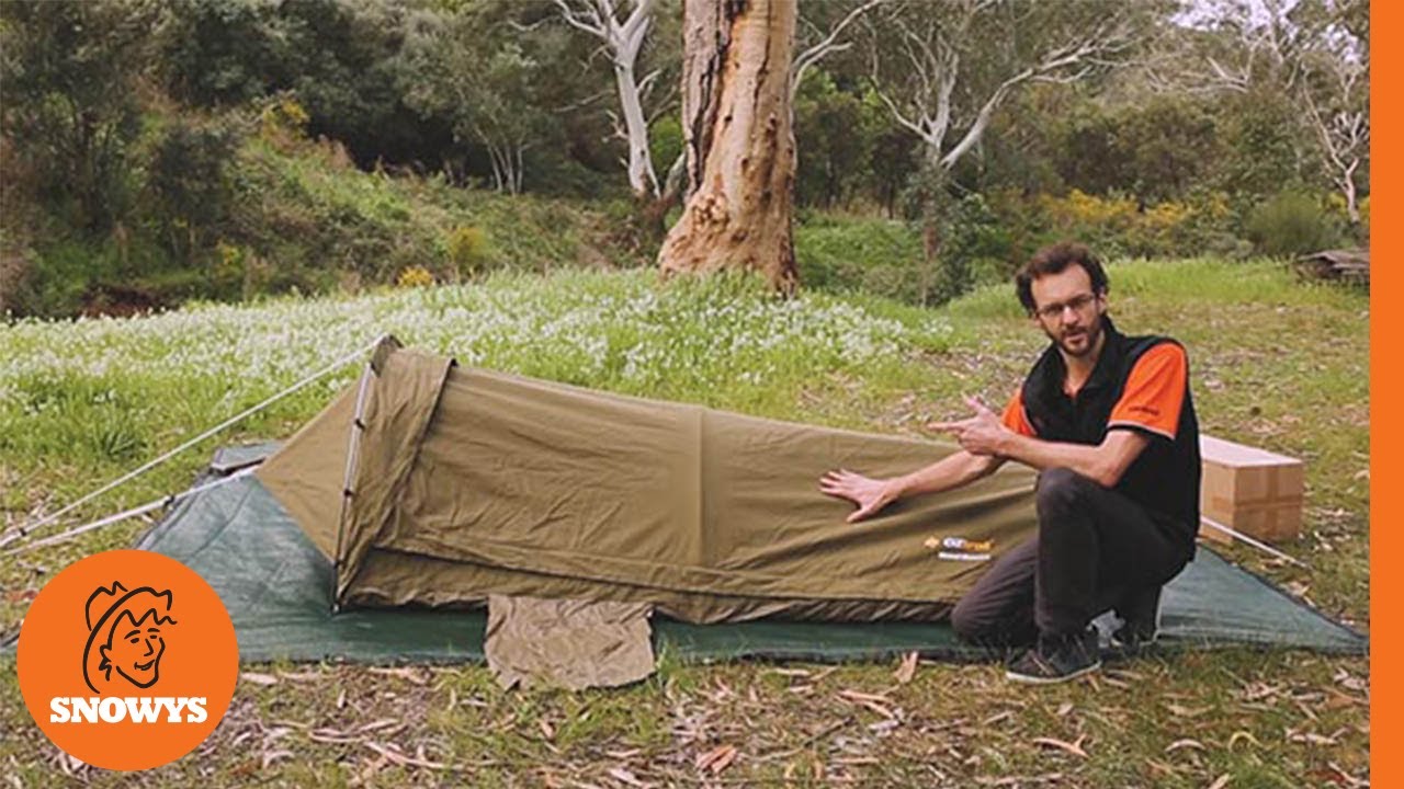Oztrail Mitchell Discovery King Single Swag Khaki Snowys Outdoors