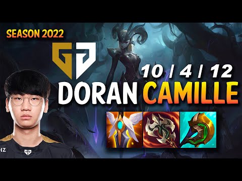Gen Doran CAMILLE vs AATROX Top - KR Ranked