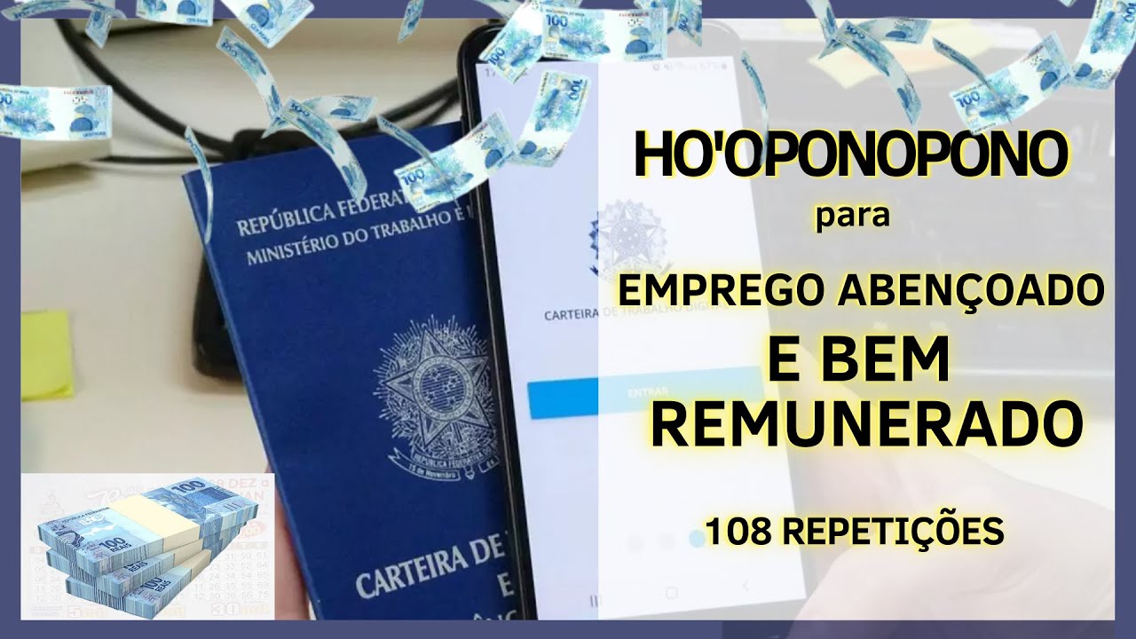 Ho'oponopono para Emprego Abençoado e BEM REMUNERADO ( Japamala 108 repetições) | Emprego abençoado.